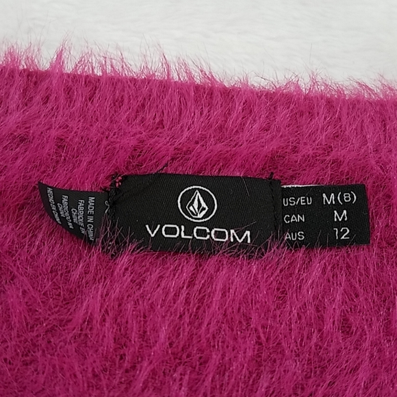 *NWT Volcom Fuchsia Long Sleeve Ultra Soft Sweater - Picture 6 of 8